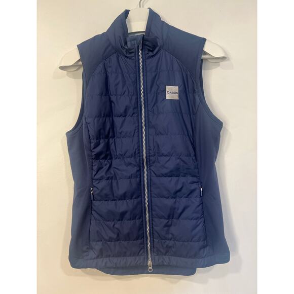 NWT Women’s Golf  Zero Restriction Cassin Primaloft Quilted Full-Zip Vest M - Picture 2 of 7